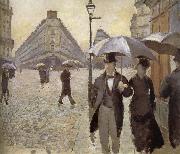 Gustave Caillebotte Rainy day in Paris France oil painting artist